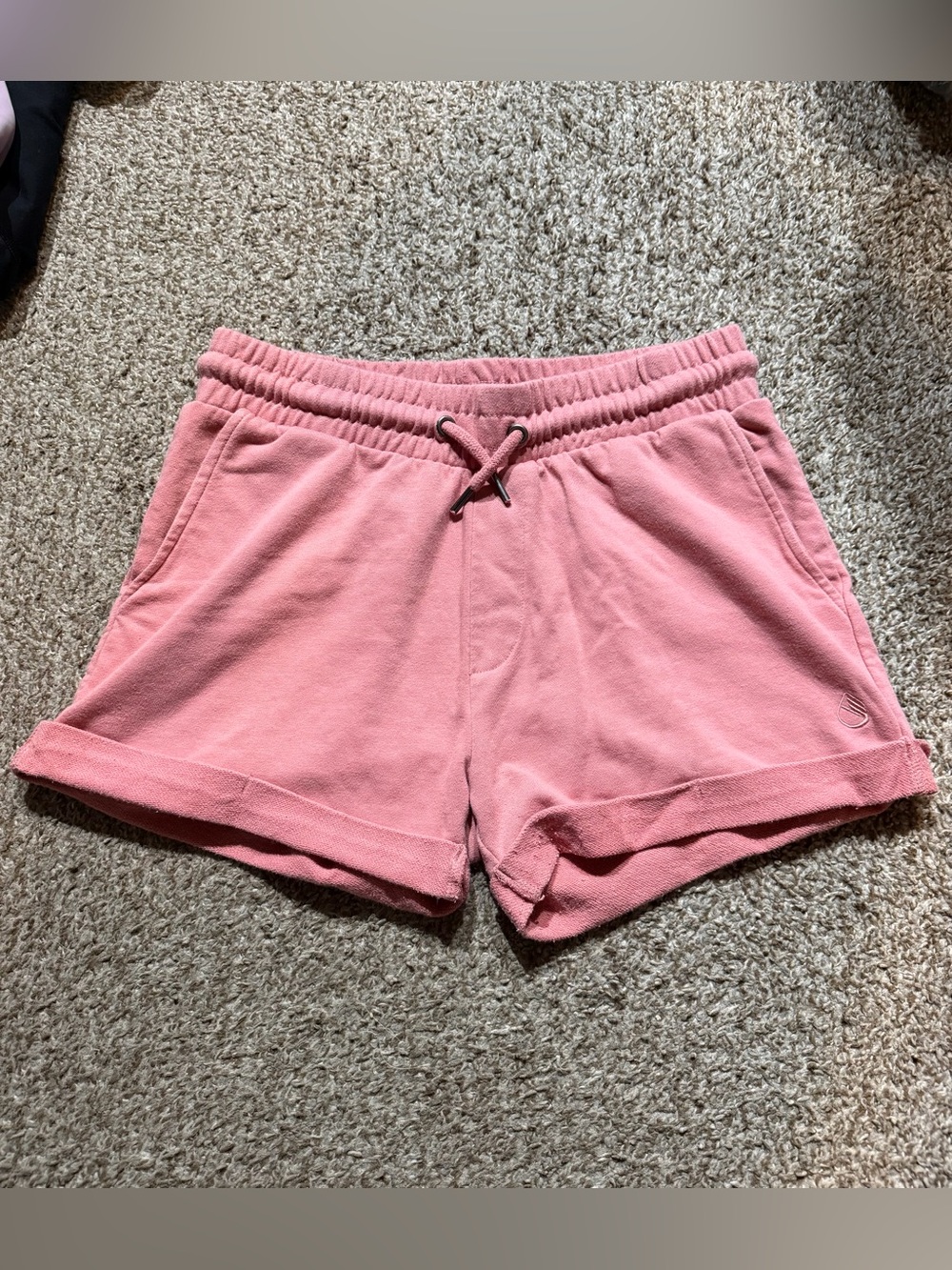 Icyzone Women's Terry Lounge Shorts - Casual Drawstring Waist